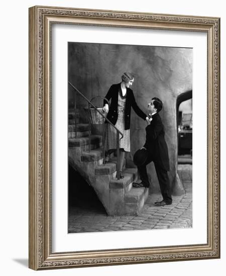 City Lights, Virginia Cherrill, Charlie Chaplin, 1931-null-Framed Photo