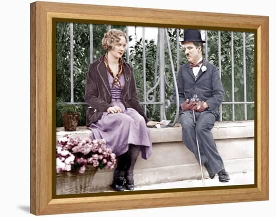 City Lights, Virginia Cherrill, Charlie Chaplin, 1931-null-Framed Stretched Canvas