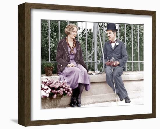 City Lights, Virginia Cherrill, Charlie Chaplin, 1931-null-Framed Photo