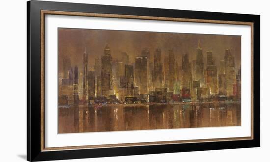 City Lights-Longo-Framed Giclee Print