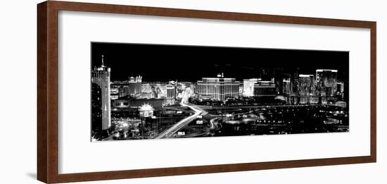 City Lit Up at Night, Las Vegas, Nevada, USA-null-Framed Photographic Print