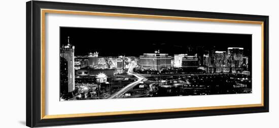 City Lit Up at Night, Las Vegas, Nevada, USA-null-Framed Photographic Print