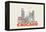 City Living Chicago Natural-null-Framed Stretched Canvas