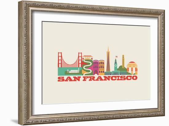 City Living San Francisco Natural-null-Framed Premium Giclee Print