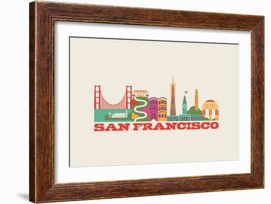 City Living San Francisco Natural-null-Framed Premium Giclee Print