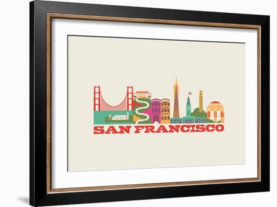 City Living San Francisco Natural-null-Framed Premium Giclee Print