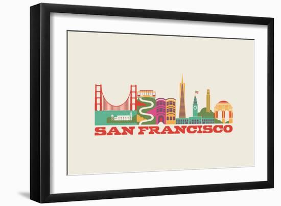 City Living San Francisco Natural-null-Framed Premium Giclee Print