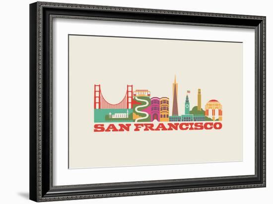 City Living San Francisco Natural-null-Framed Premium Giclee Print