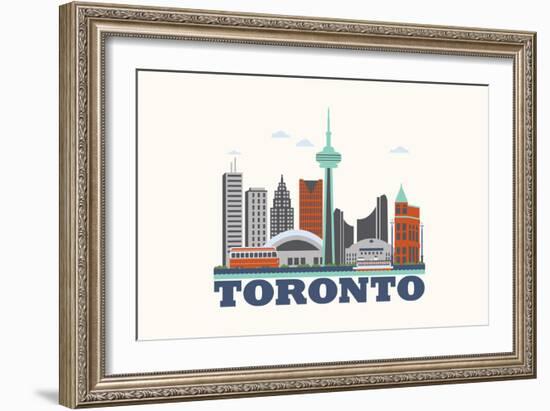 City Living Toronto Natural-null-Framed Premium Giclee Print