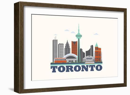 City Living Toronto Natural-null-Framed Premium Giclee Print