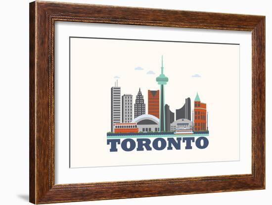 City Living Toronto Natural-null-Framed Premium Giclee Print