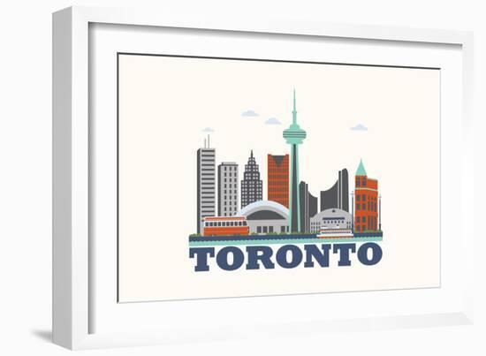 City Living Toronto Natural-null-Framed Premium Giclee Print