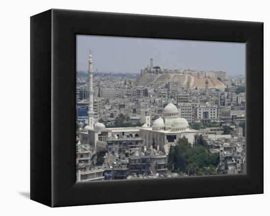 City Mosque and the Citadel, Aleppo (Haleb), Syria, Middle East-Christian Kober-Framed Premier Image Canvas