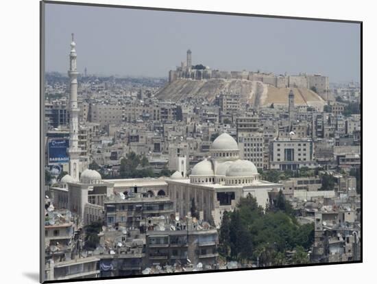 City Mosque and the Citadel, Aleppo (Haleb), Syria, Middle East-Christian Kober-Mounted Photographic Print