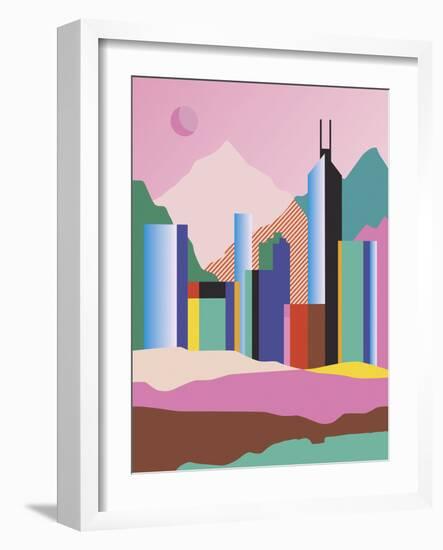 City Mountain-Sophie Ledesma-Framed Giclee Print