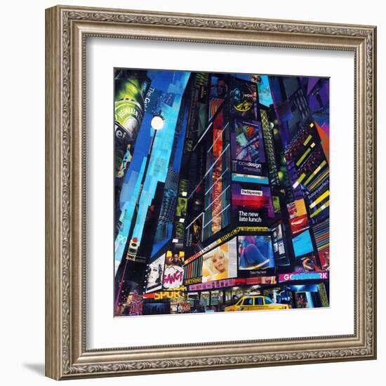 City Night-James Grey-Framed Art Print