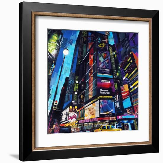 City Night-James Grey-Framed Art Print