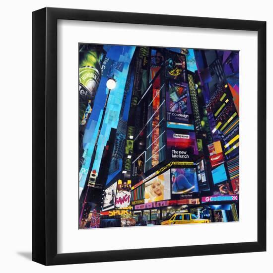 City Night-James Grey-Framed Art Print