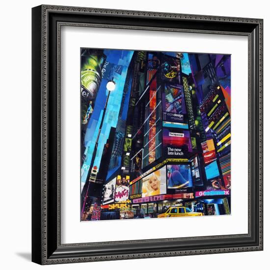 City Night-James Grey-Framed Art Print