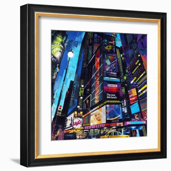 City Night-James Grey-Framed Art Print