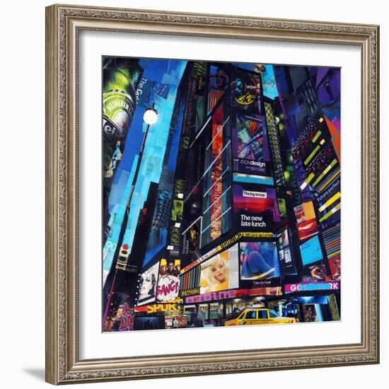 City Night-James Grey-Framed Art Print