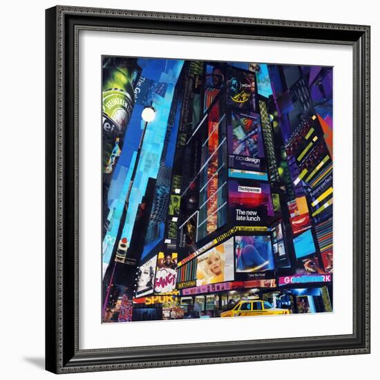 City Night-James Grey-Framed Art Print
