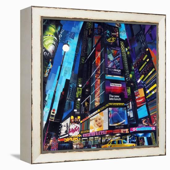 City Night-James Grey-Framed Stretched Canvas