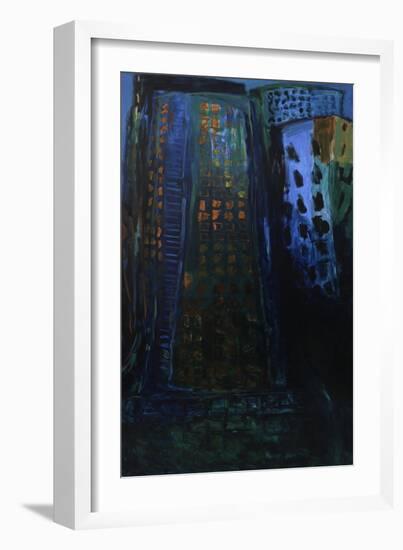 City - Night-Julie Held-Framed Giclee Print