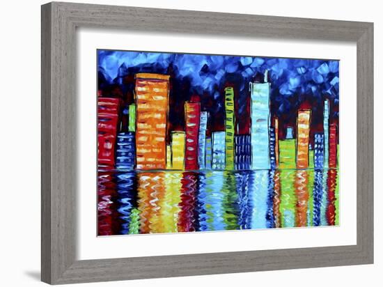City Nights II-Megan Aroon Duncanson-Framed Giclee Print