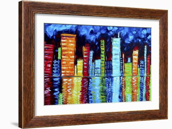 City Nights II-Megan Aroon Duncanson-Framed Giclee Print