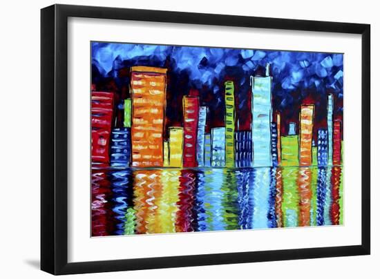 City Nights II-Megan Aroon Duncanson-Framed Giclee Print