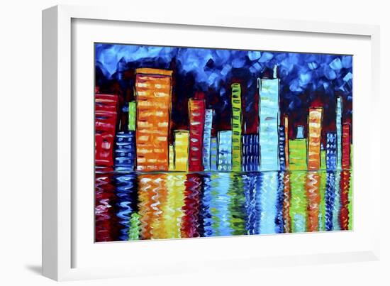 City Nights II-Megan Aroon Duncanson-Framed Giclee Print