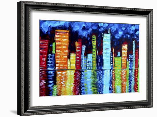 City Nights II-Megan Aroon Duncanson-Framed Giclee Print