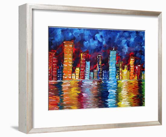 City Nights-Megan Aroon Duncanson-Framed Art Print