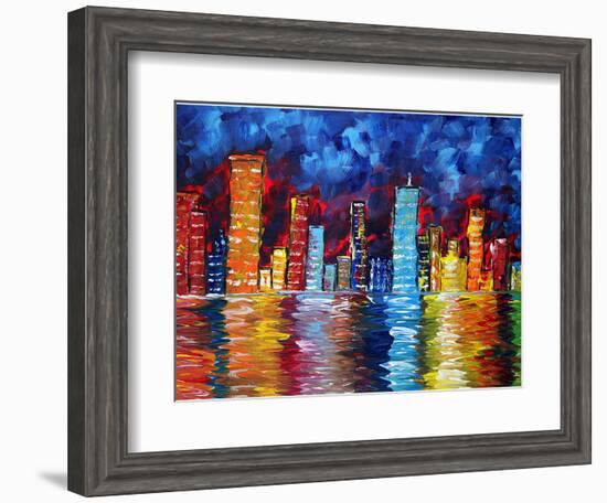 City Nights-Megan Aroon Duncanson-Framed Art Print