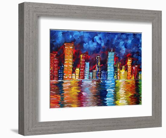 City Nights-Megan Aroon Duncanson-Framed Art Print