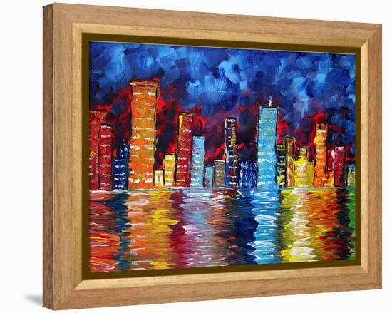 City Nights-Megan Aroon Duncanson-Framed Stretched Canvas