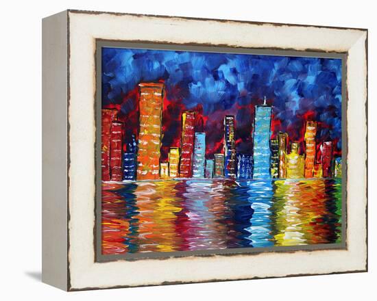 City Nights-Megan Aroon Duncanson-Framed Stretched Canvas