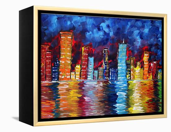 City Nights-Megan Aroon Duncanson-Framed Stretched Canvas