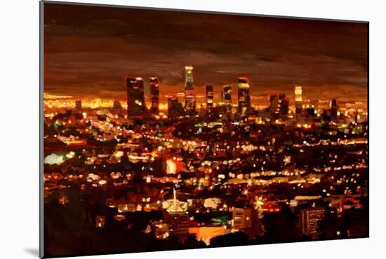 City of Angels - City of Light - Los Angeles-Markus Bleichner-Mounted Art Print