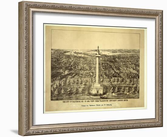 City of Baltimore-null-Framed Giclee Print