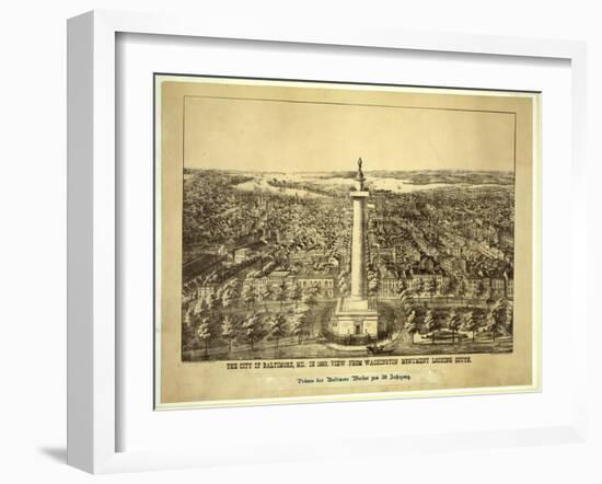 City of Baltimore-null-Framed Giclee Print