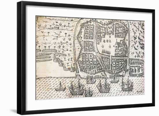 City of Bantam on Island of Java, Indonesia-null-Framed Giclee Print