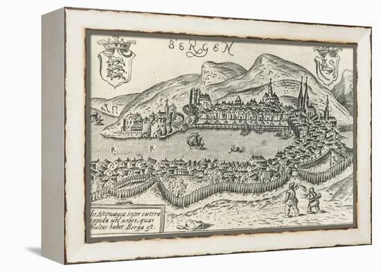 City of Bergen, 1580, Norway, 16th Century-null-Framed Premier Image Canvas