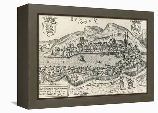 City of Bergen, 1580, Norway, 16th Century-null-Framed Premier Image Canvas