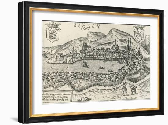 City of Bergen, 1580, Norway, 16th Century-null-Framed Giclee Print