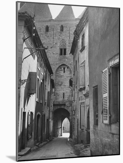 City of Carcassonne, France. Incl. View of Fortress-Castle Built in 12th Century-Eric Schaal-Mounted Photographic Print