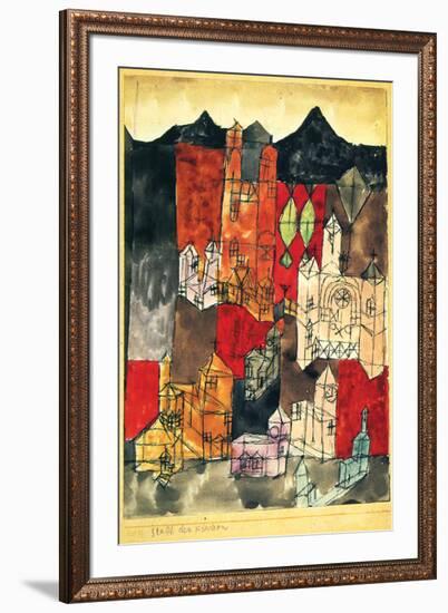 City of Churches 1918-Paul Klee-Framed Art Print