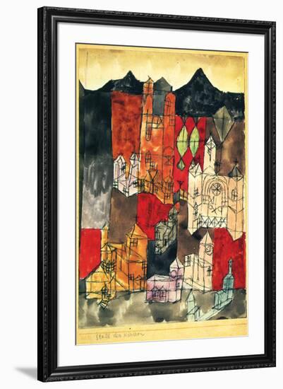 City of Churches 1918-Paul Klee-Framed Art Print