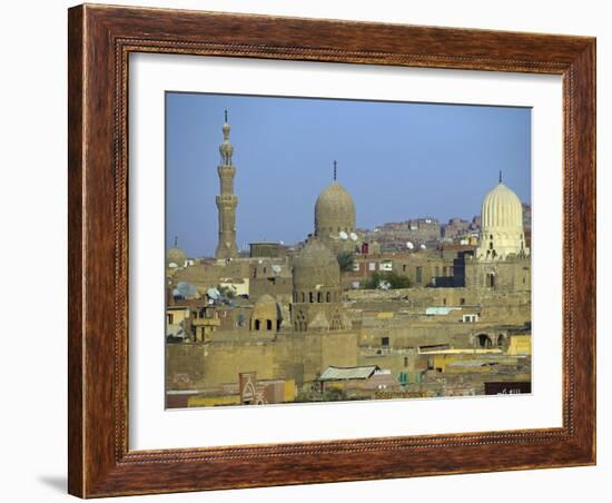 City of Dead, Cairo, Where Ruling Families of Medieval Cairo Built Mausoleums to Entomb their Dead-Julian Love-Framed Photographic Print